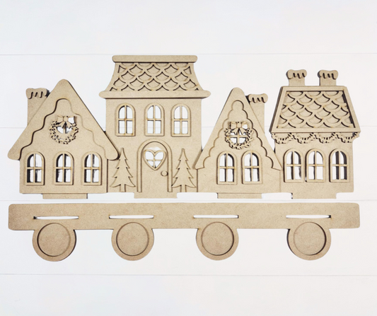 Victorian Gingerbread Village Shelf Sitter