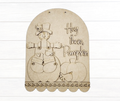 Fall Harvest Hey There Pumpkin Arch Sign BLANK