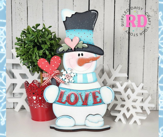 Love Snowman Shelf Sitter
