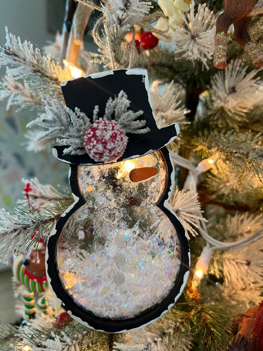 Snowman Shaker Ornament DIY KIT