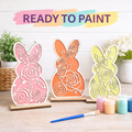 Layered Floral Bunnies - 523