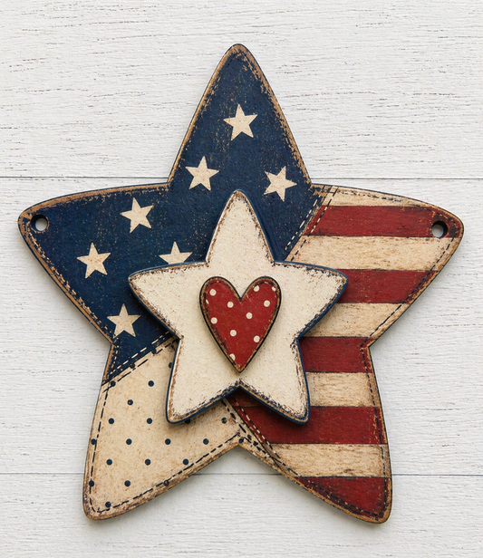 Small Layered Star Door Hanger Kit
