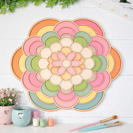 Floral Mandala Layered DIY KIT