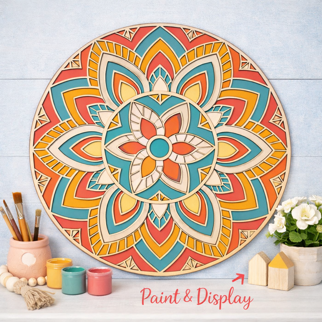 Lotus Mandala Round DIY KIT