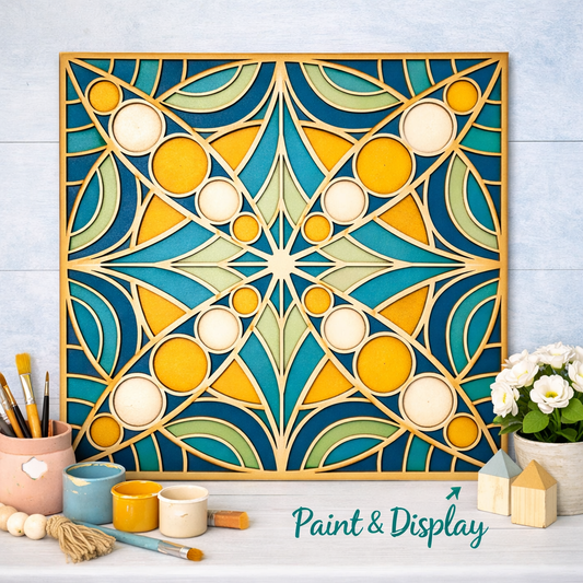 Geometric Square Mandala DIY KIT