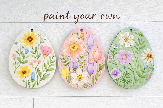 Etched Floral Easter Tags