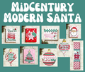 MidCentury Modern Santa Collection