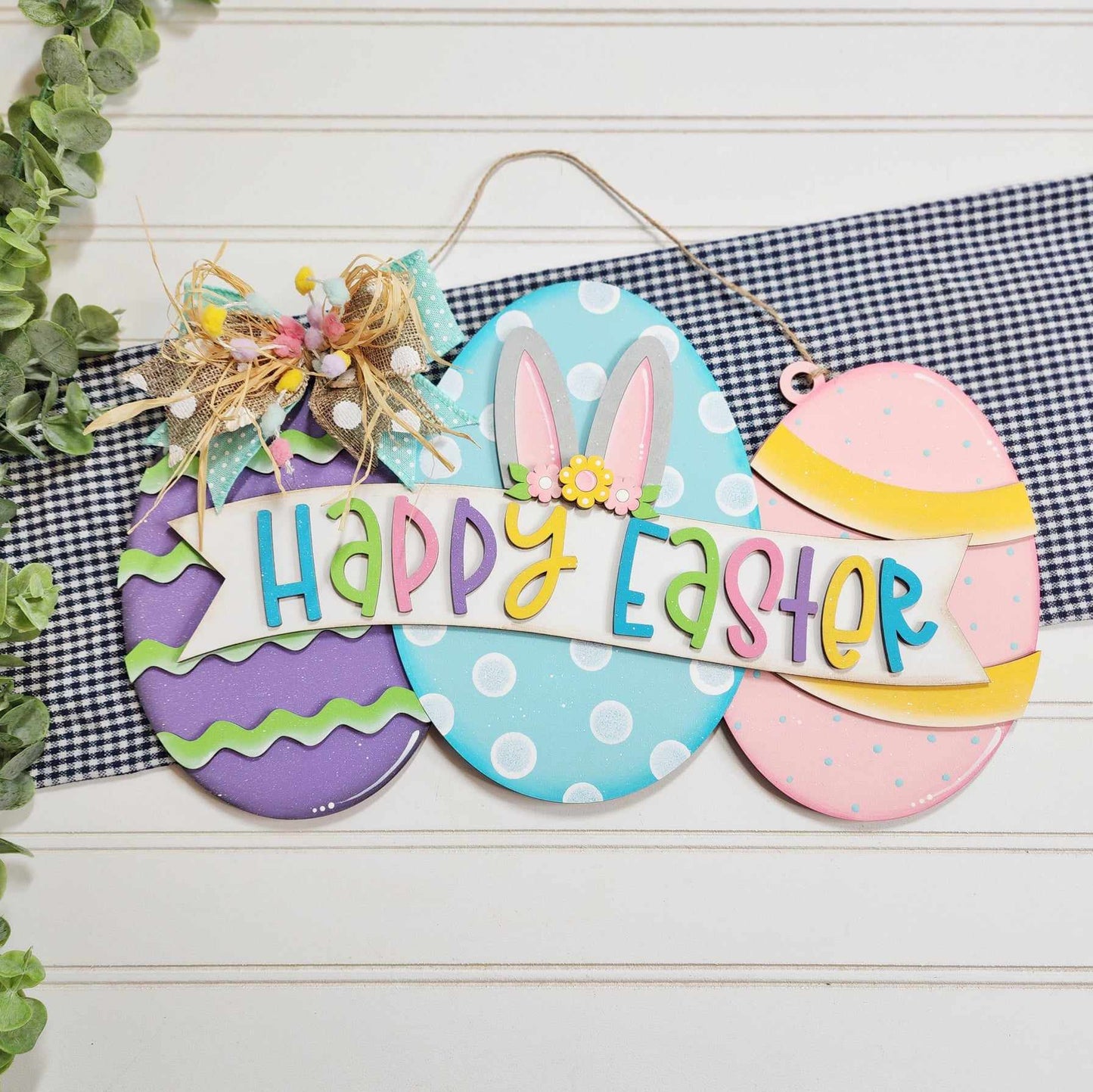 Easter Egg Trio Door Hanger BLANK