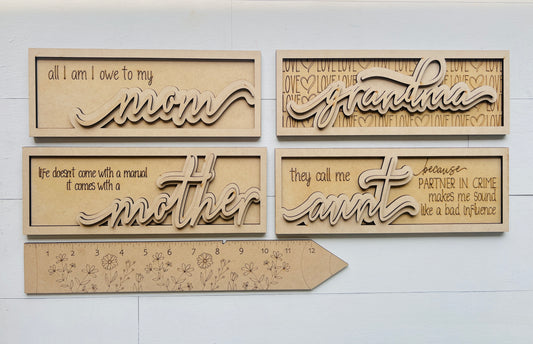 Mom/Grandma Plaques