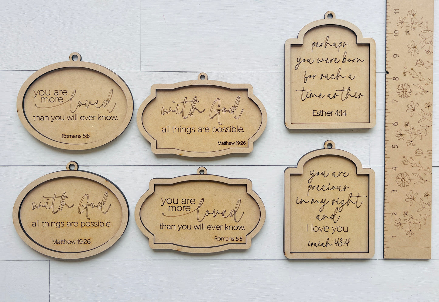 Simple Scripture Ornaments