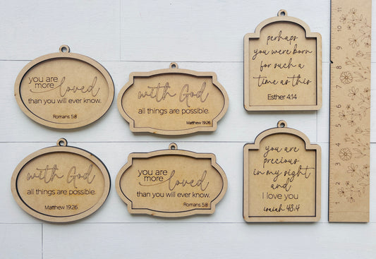 Simple Scripture Ornaments
