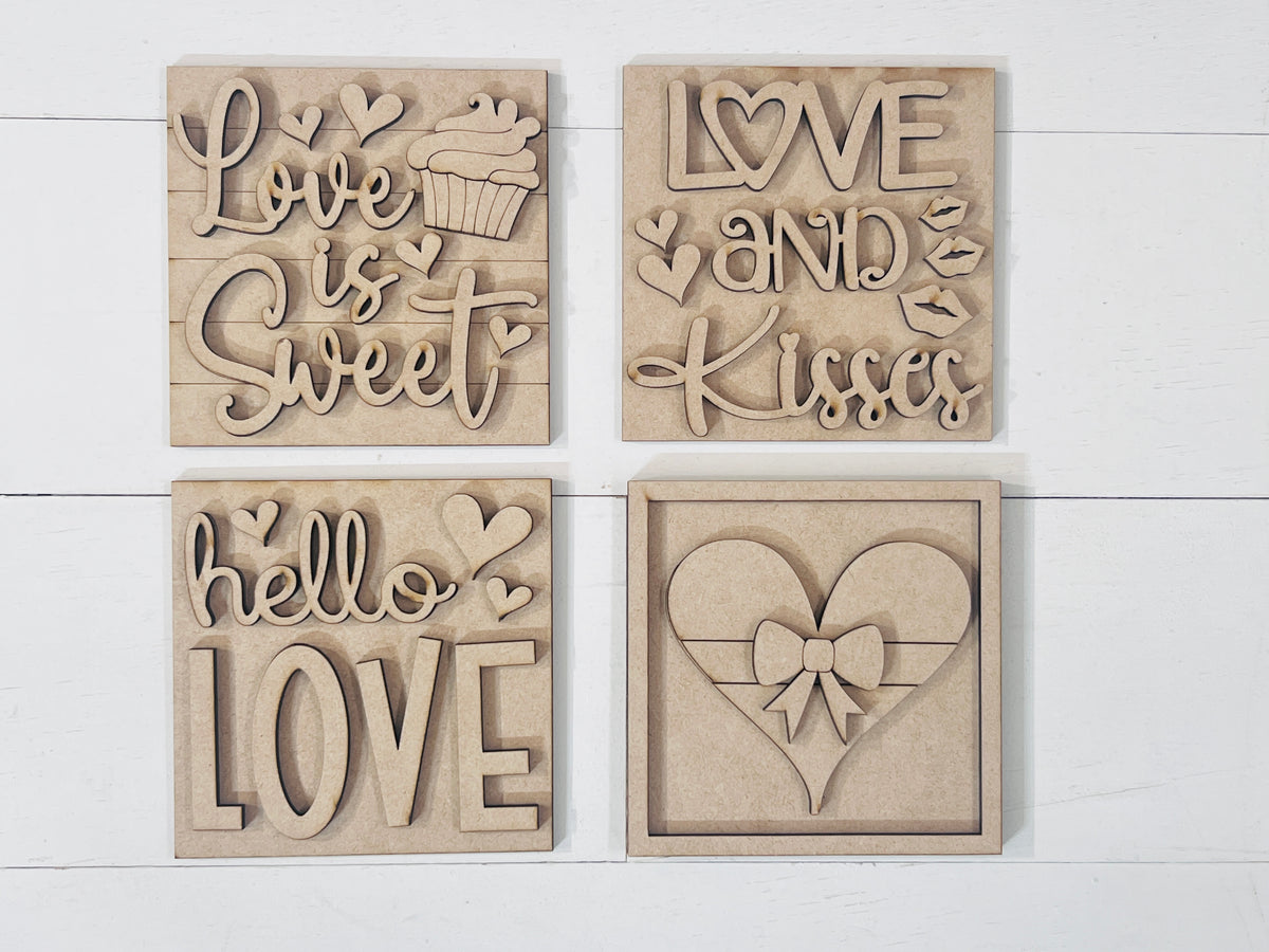 Valentines Mini Signs - 623