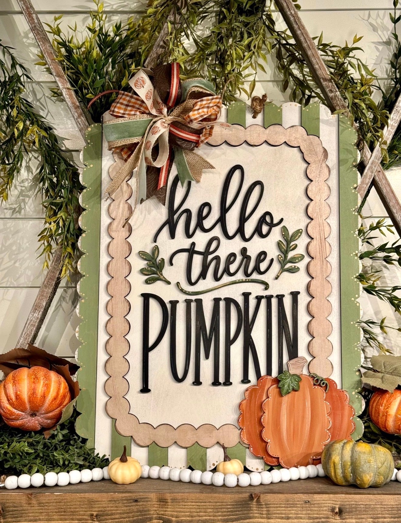 Hello There Pumpkin Hanger Blank