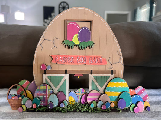 Easter Egg Farm Barn DIY Blanks