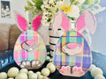 Plaid Bunny Couple Blank - 532