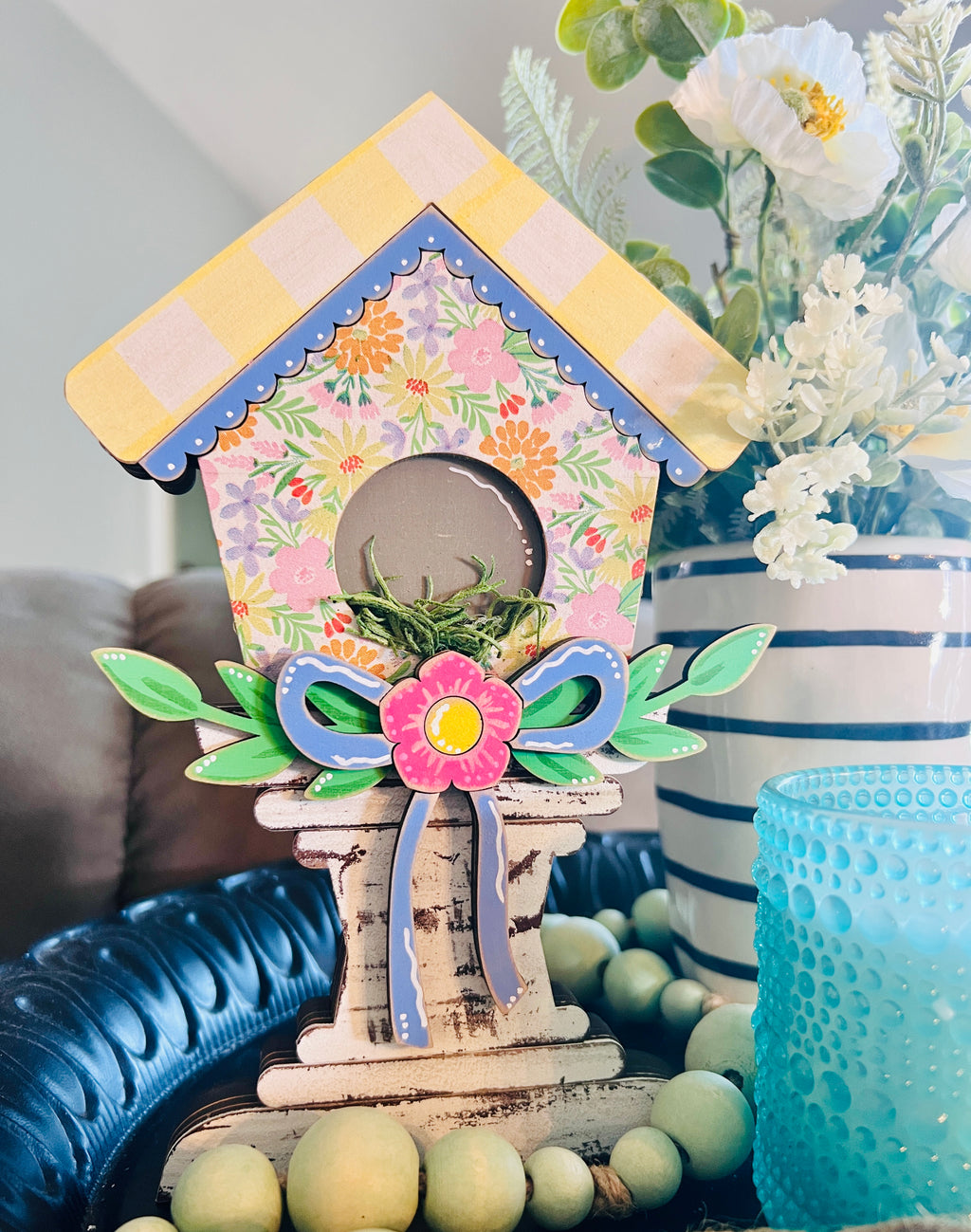 Chunky Floral Birdhouse DIY Kit - 507