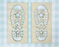 Santa Footprint Template - 164