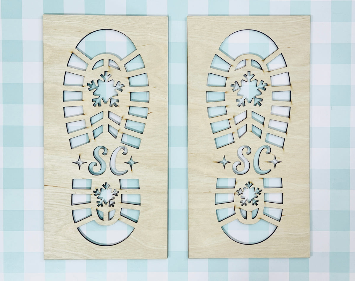 Santa Footprint Template - 164