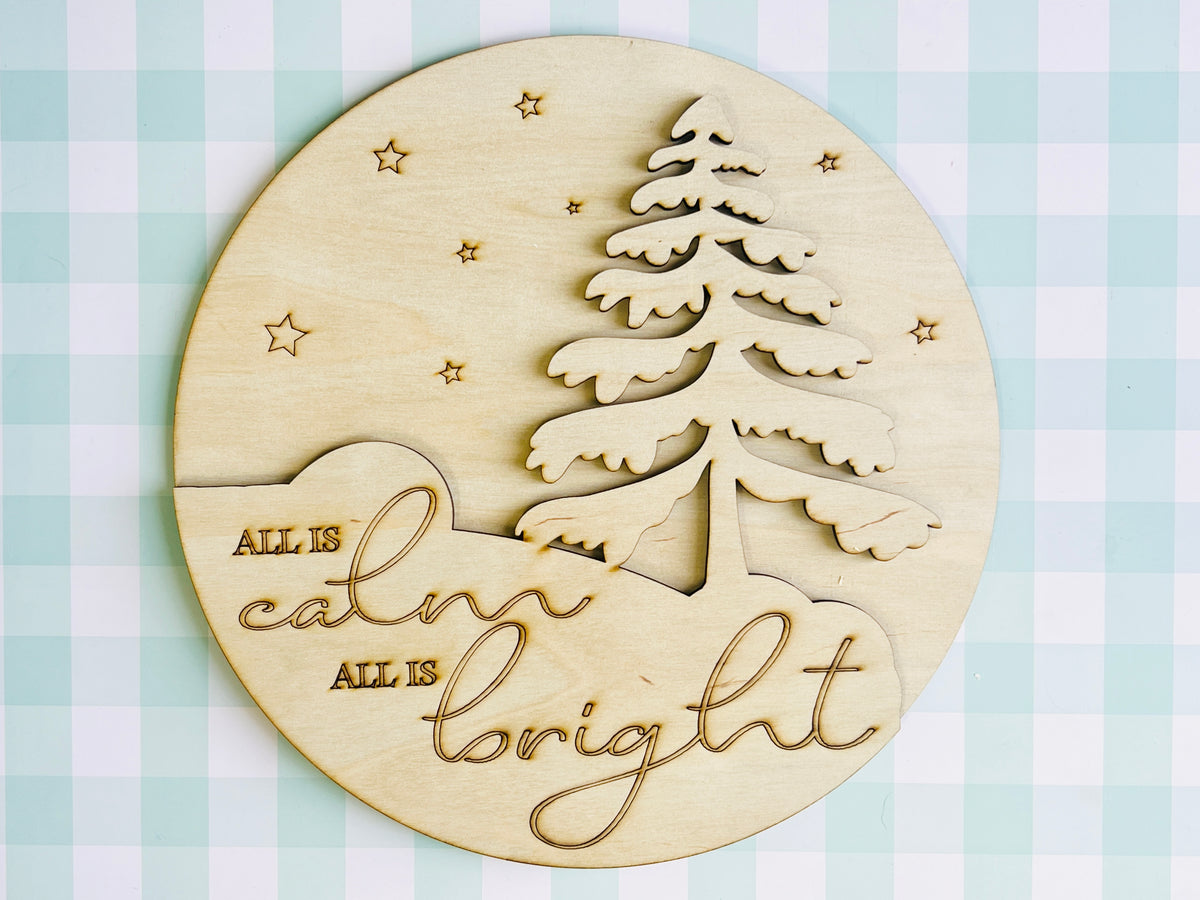All is Calm Door Hanger DIY KIT - 228
