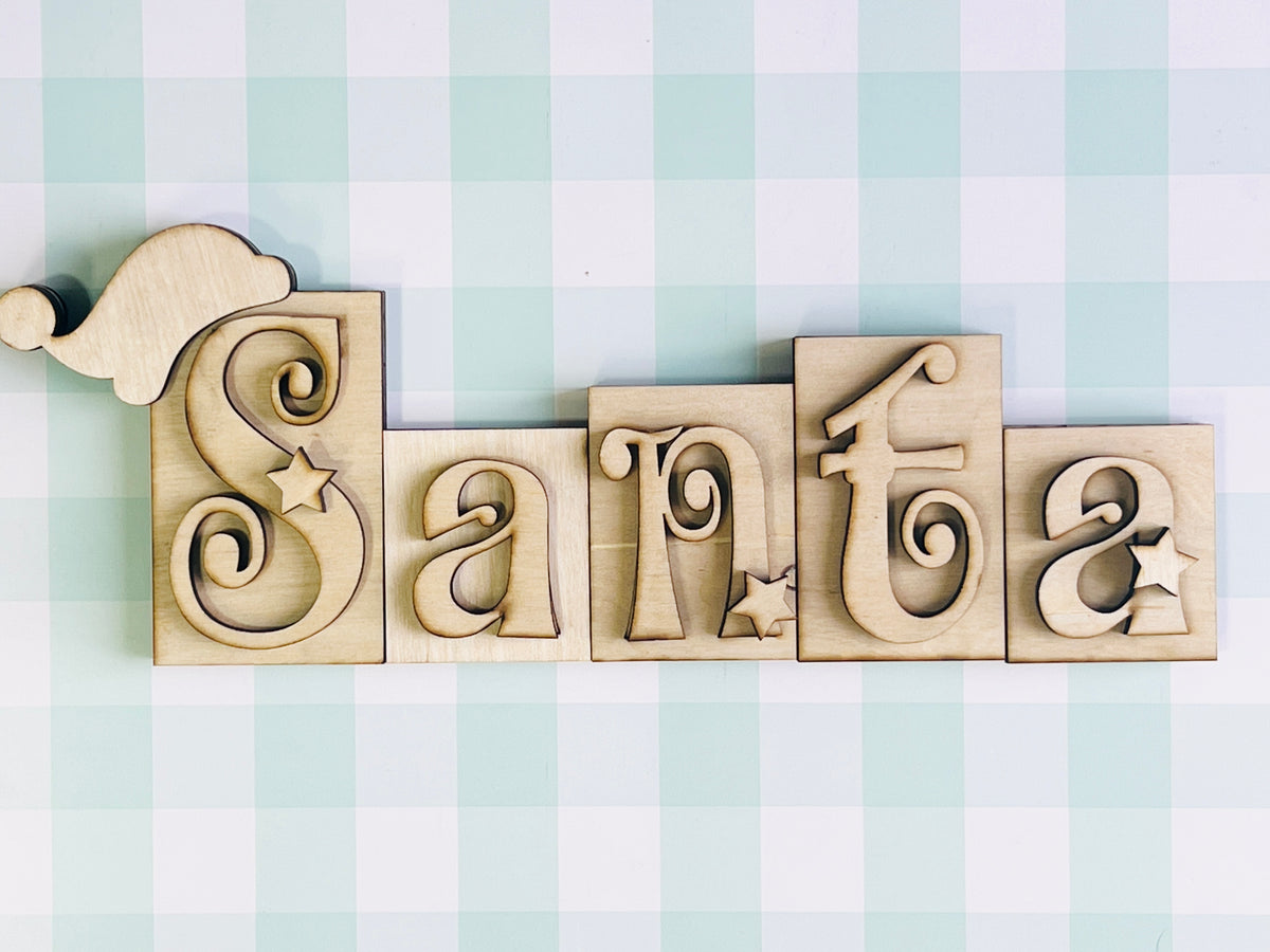 Santa Letters Shelf Sitter DIY KIT
