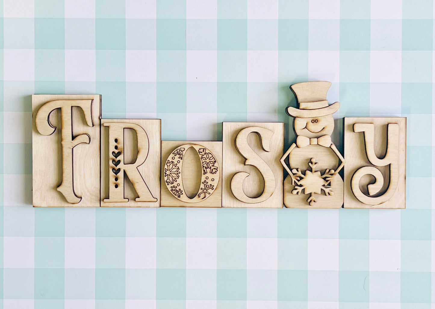 Frosty Letters Shelf Sitter DIY KIT