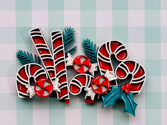 Candy Cane Basket Insert DIY KIT