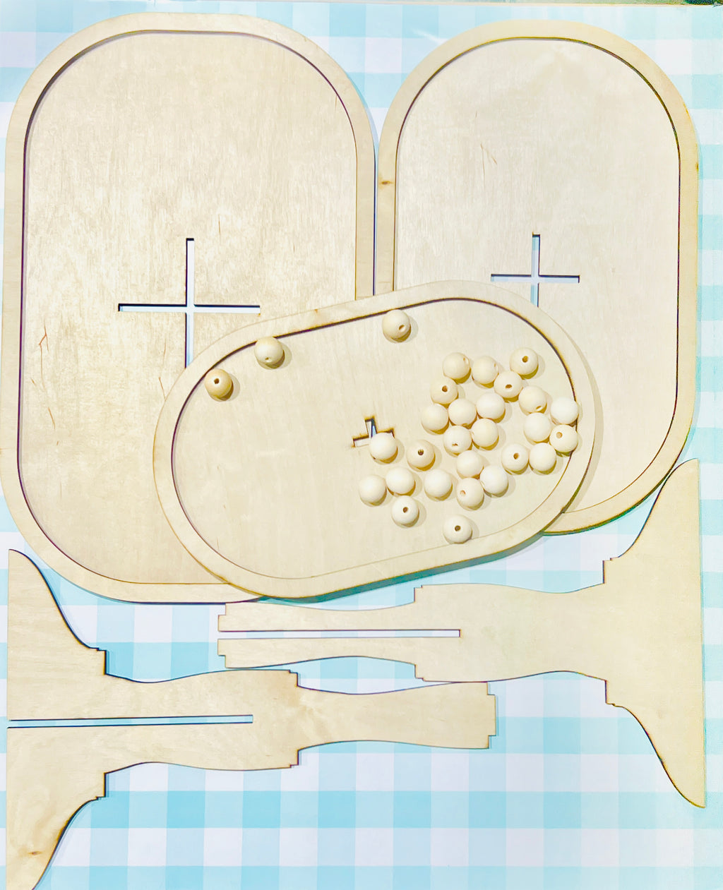 Oval Tiered Tray DIY KIT - 440