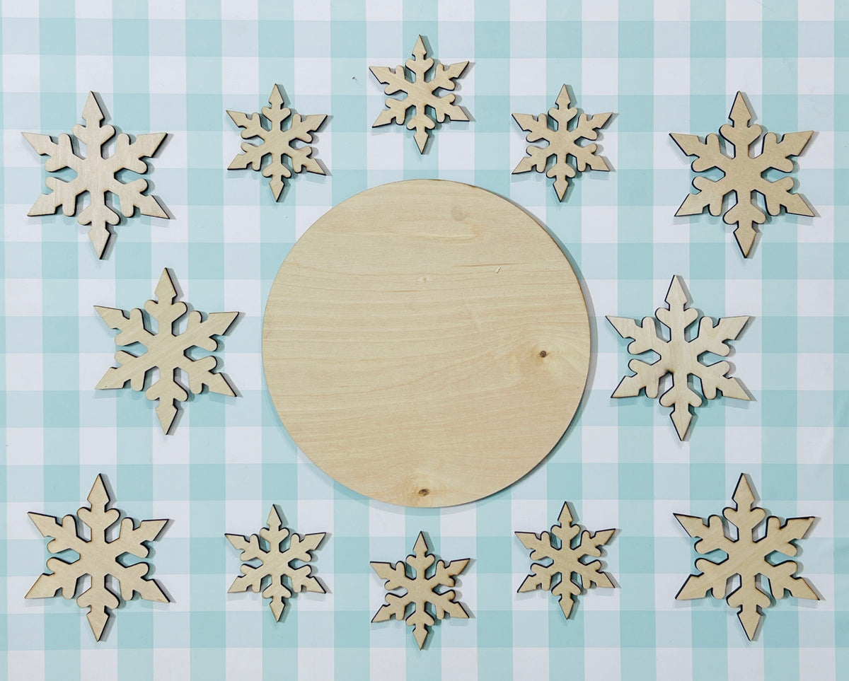 Snowflake Charger Tray DIY KIT
