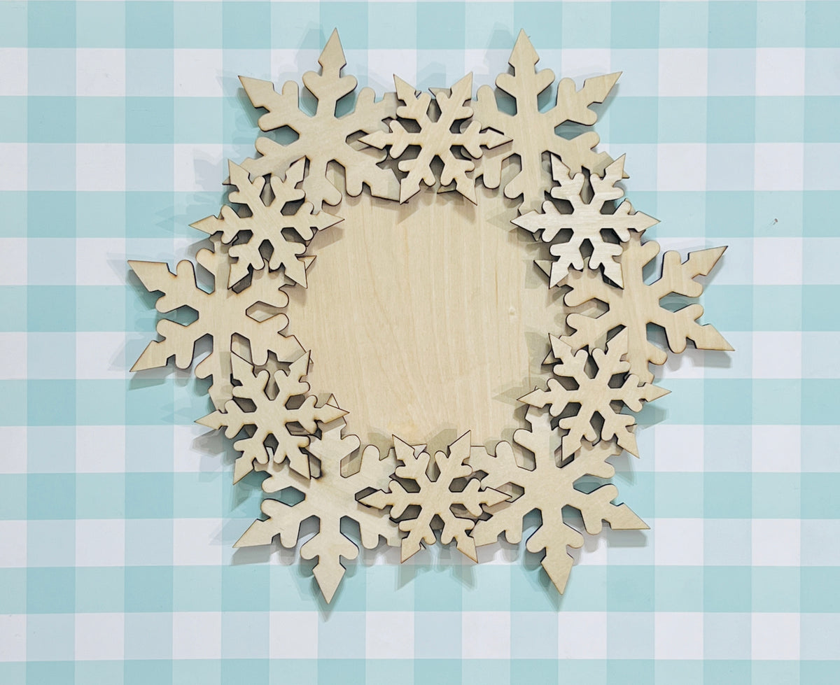 Snowflake Charger Tray DIY KIT