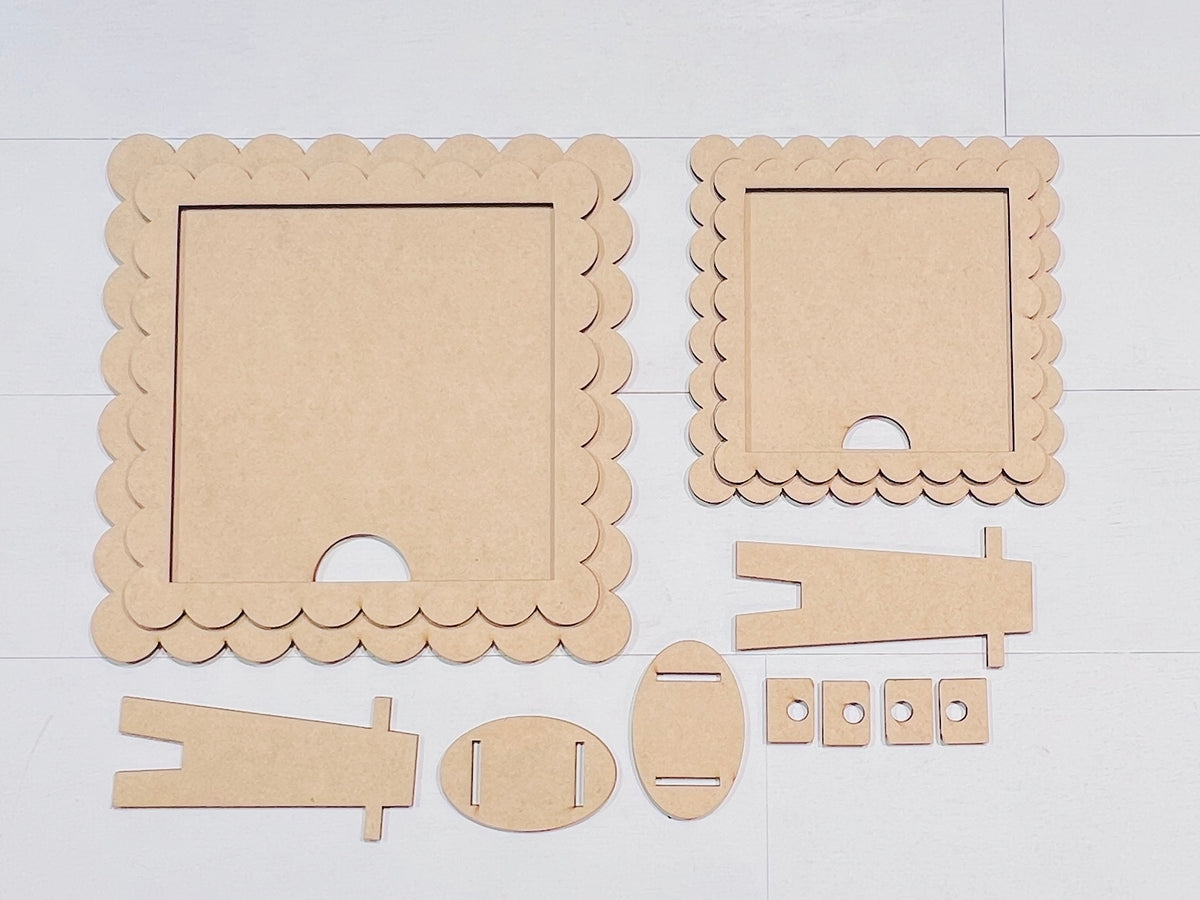 Scalloped Interchangeable Frame - 2 sizes
