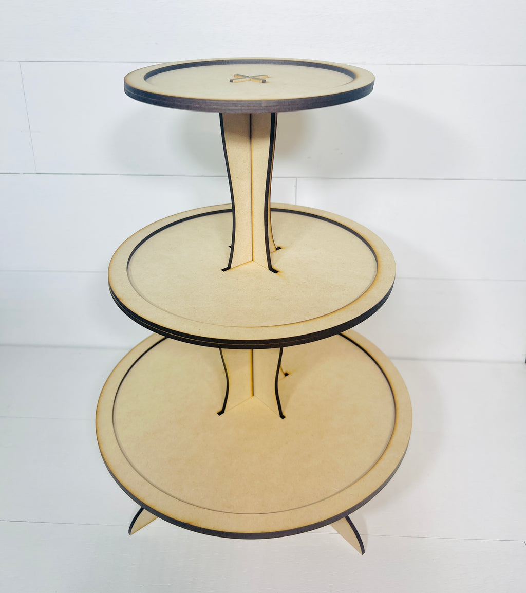 Round Tiered Tray DIY KIT