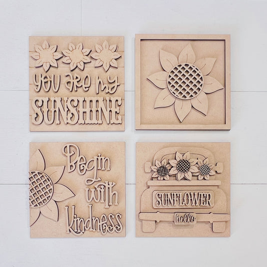 Sunflower Mini Sign Set
