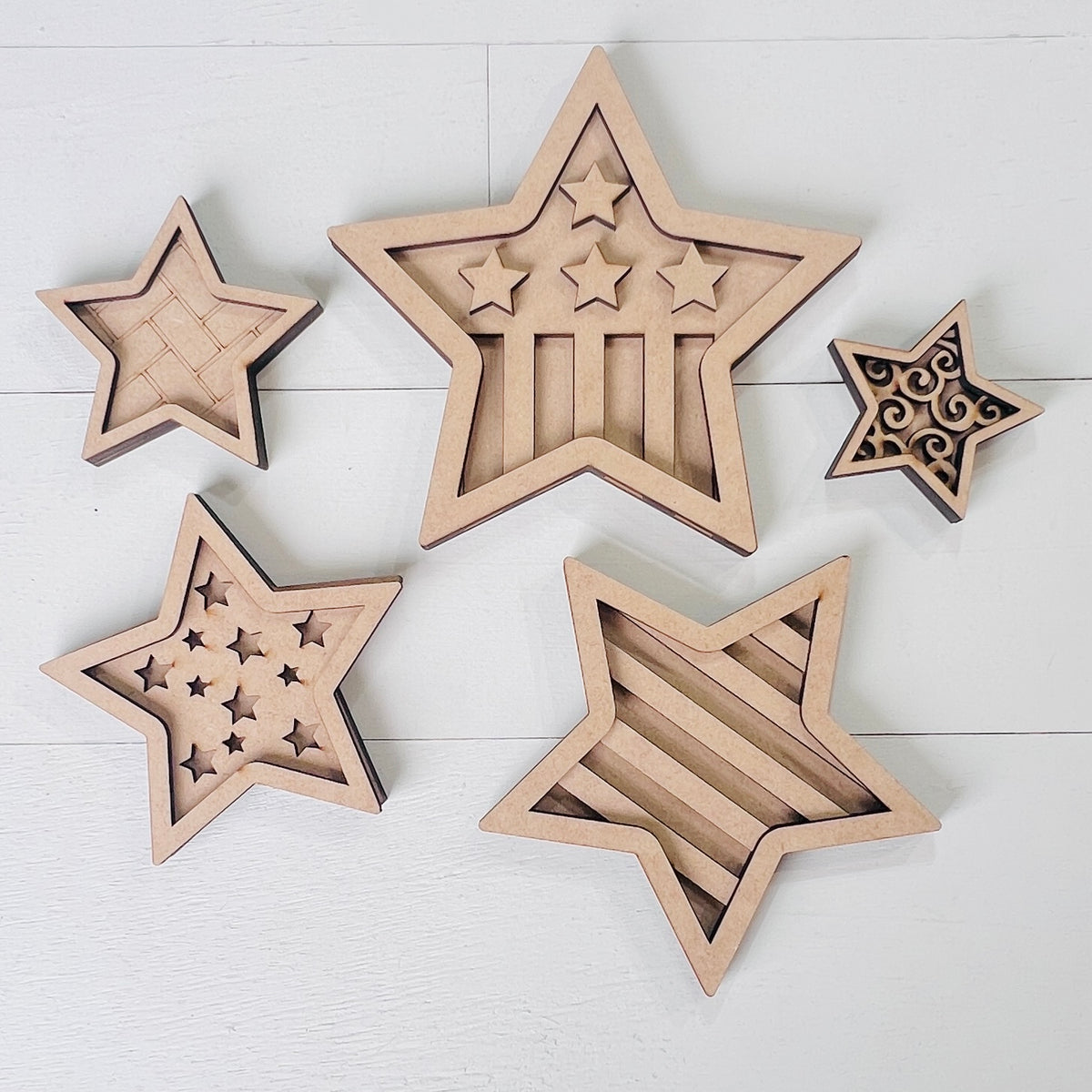 Stars and Stripes Star Set - 589