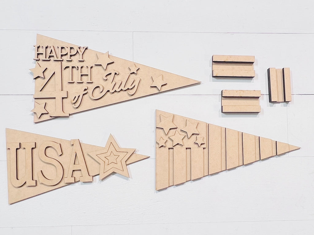 Interchangeable Spindle Pennant Flags