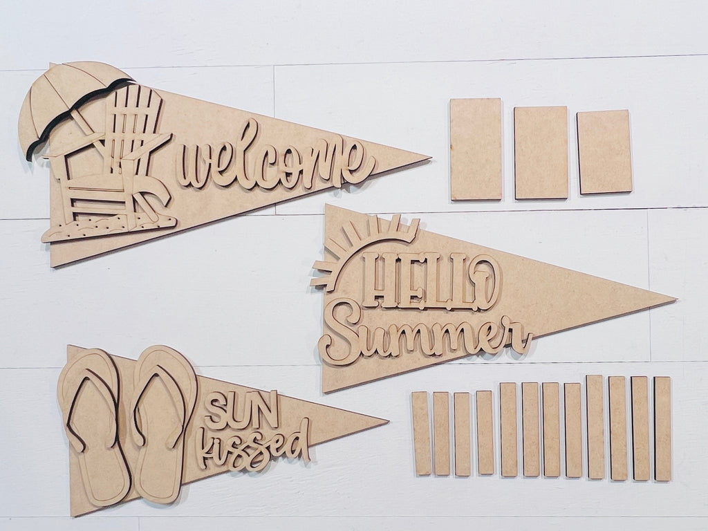 Interchangeable Spindle Pennant Flags