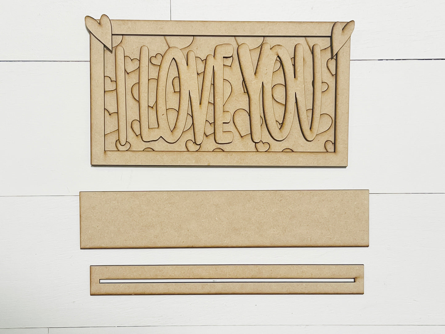 I Love You Layered Plaque DIY KIT