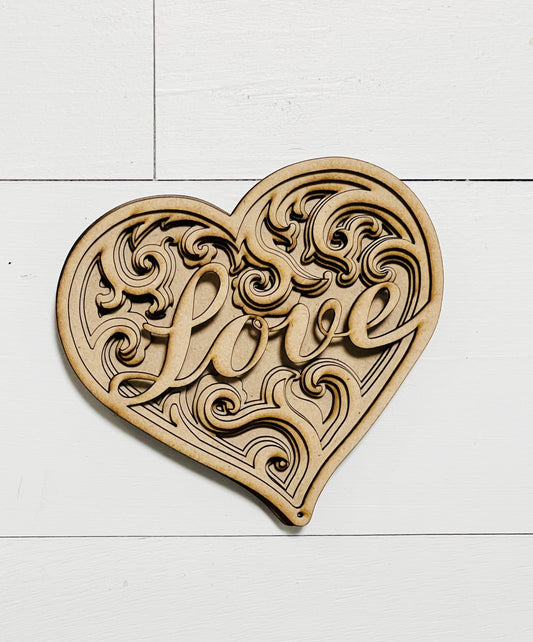 Filigree Layered Heart DIY KIT