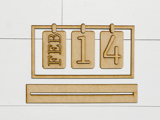 Feb 14th Date Sign Shelf Sitter DIY KIT