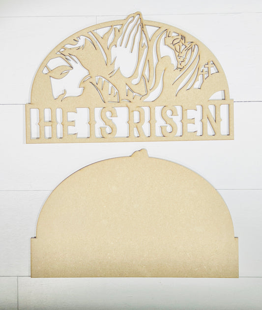 He Is Risen Arch Plaque DIY KIT