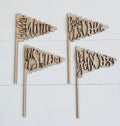 Winter Pennant Flags - 187