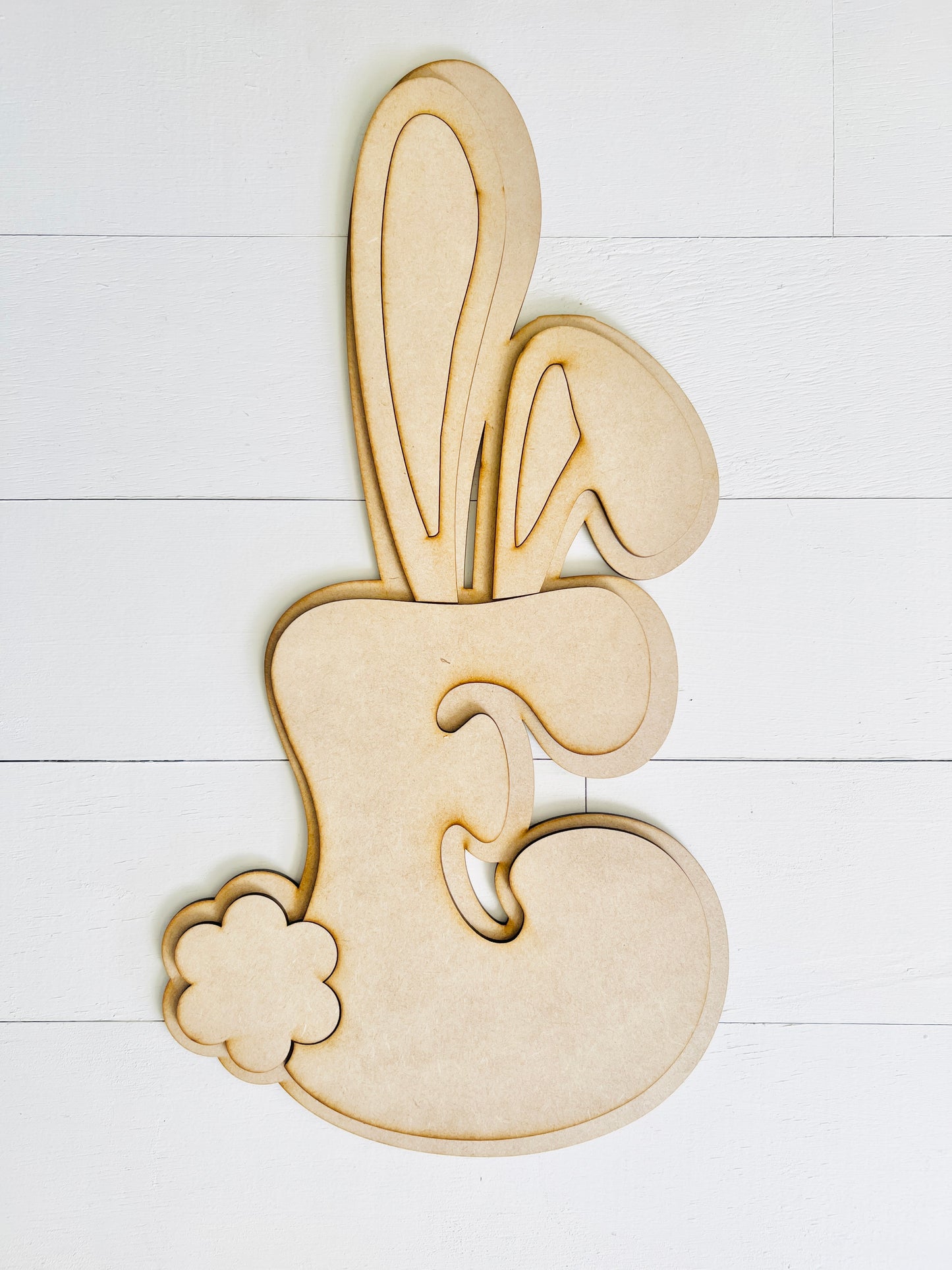 CUSTOM Initial Bunny Ear Initial Door Hanger DIY KIT