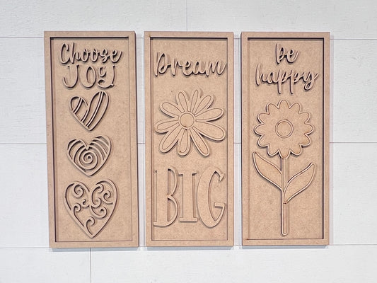 Inspirational Sign Trio