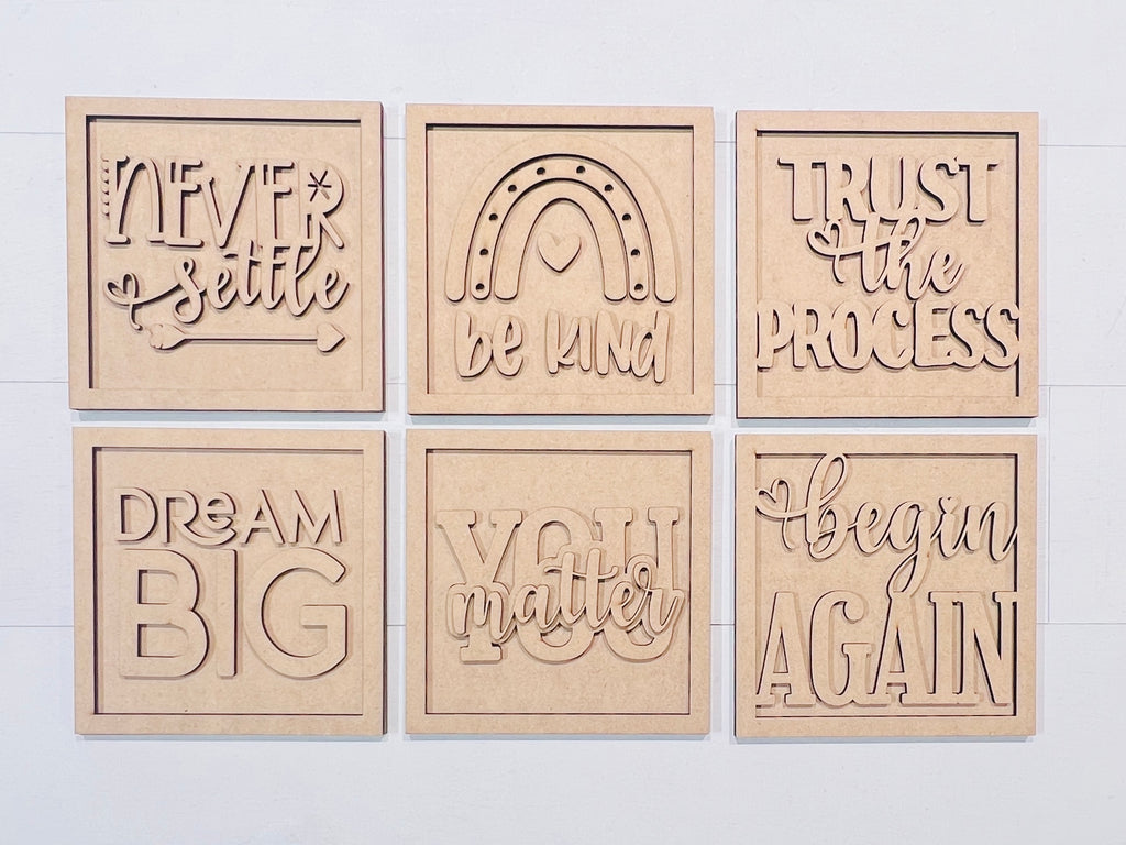 Mini Inspirational Signs (5x5)