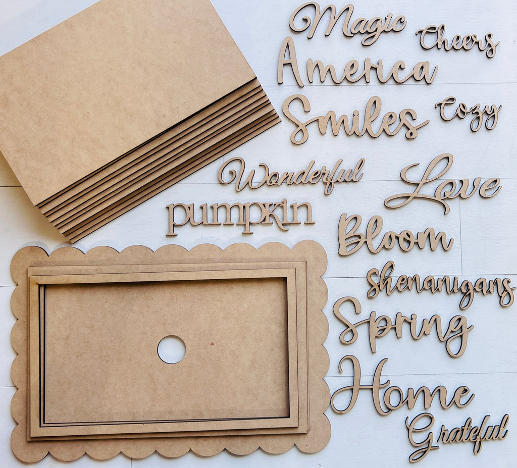 Yearly Interchangeable Frames WITH printables - 390