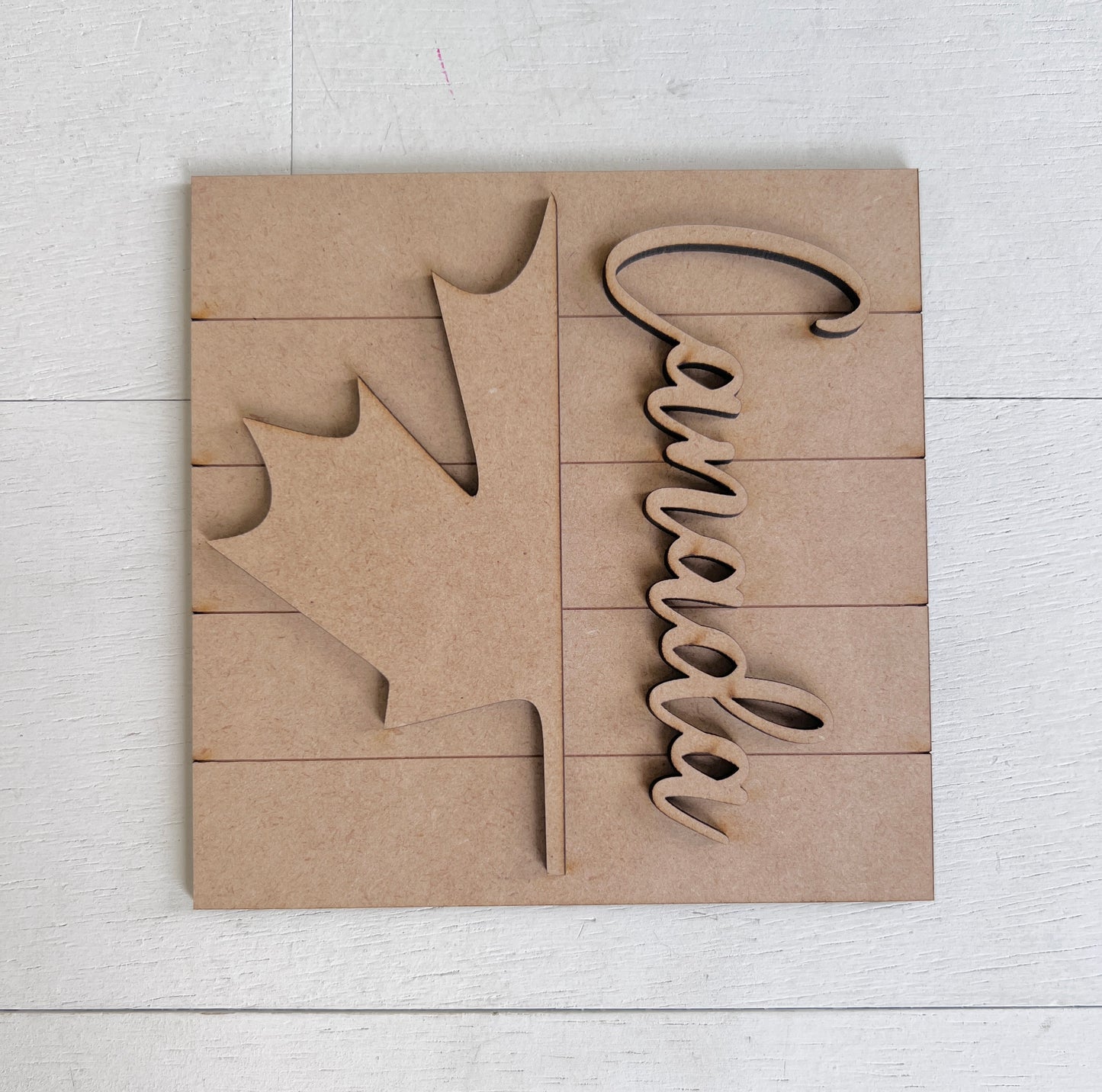 Canada and Maple Leaf Sign