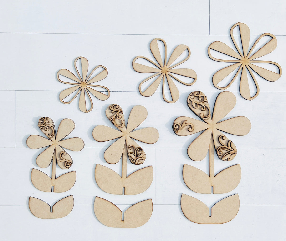 Reversible Daisy Flourish Flowers DIY KIT - 534