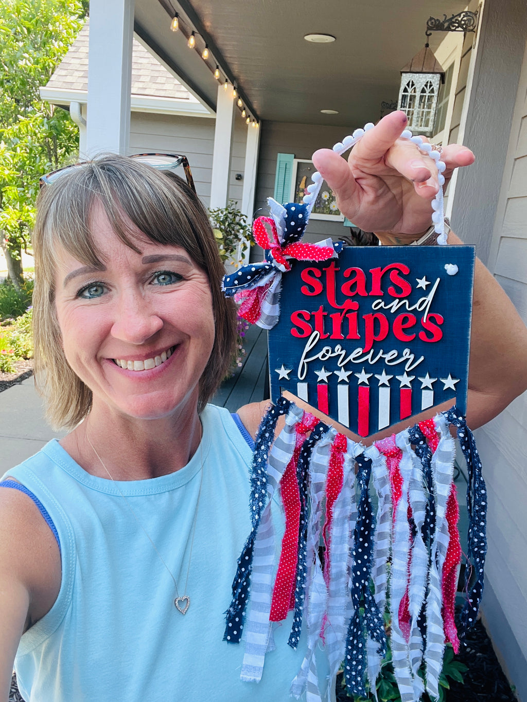 Stars and Stripes Mini Tassel Flag