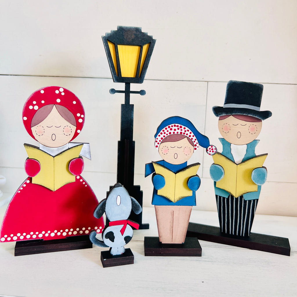 Victorian Caroler Village Kit