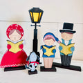 Victorian Caroler Village Kit