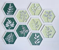 Botanical Hexagon Set: - 268